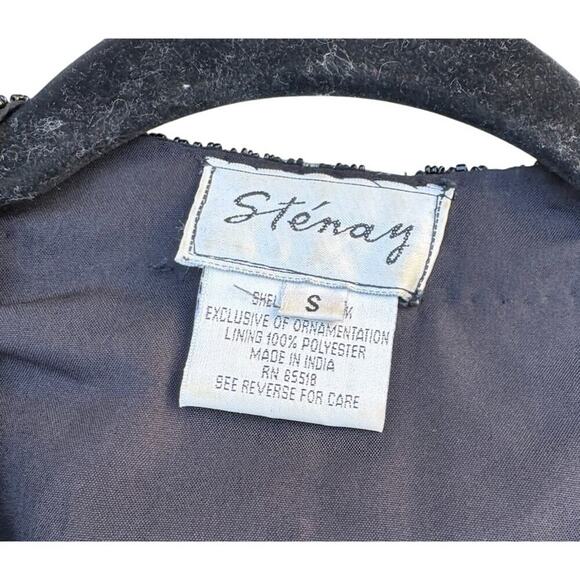 Vintage Stenay Beaded Silk Jacket – Women’s Small Party Layer - Picture 6 of 8